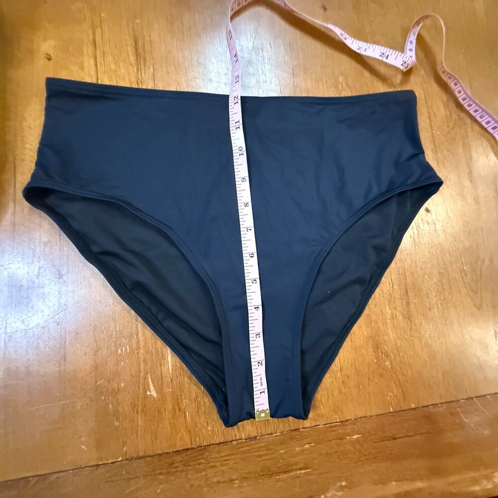Black Two-Piece Swimsuit Set | Bandeau / Tankini Style | NWOT | Size L - Picture 14 of 16